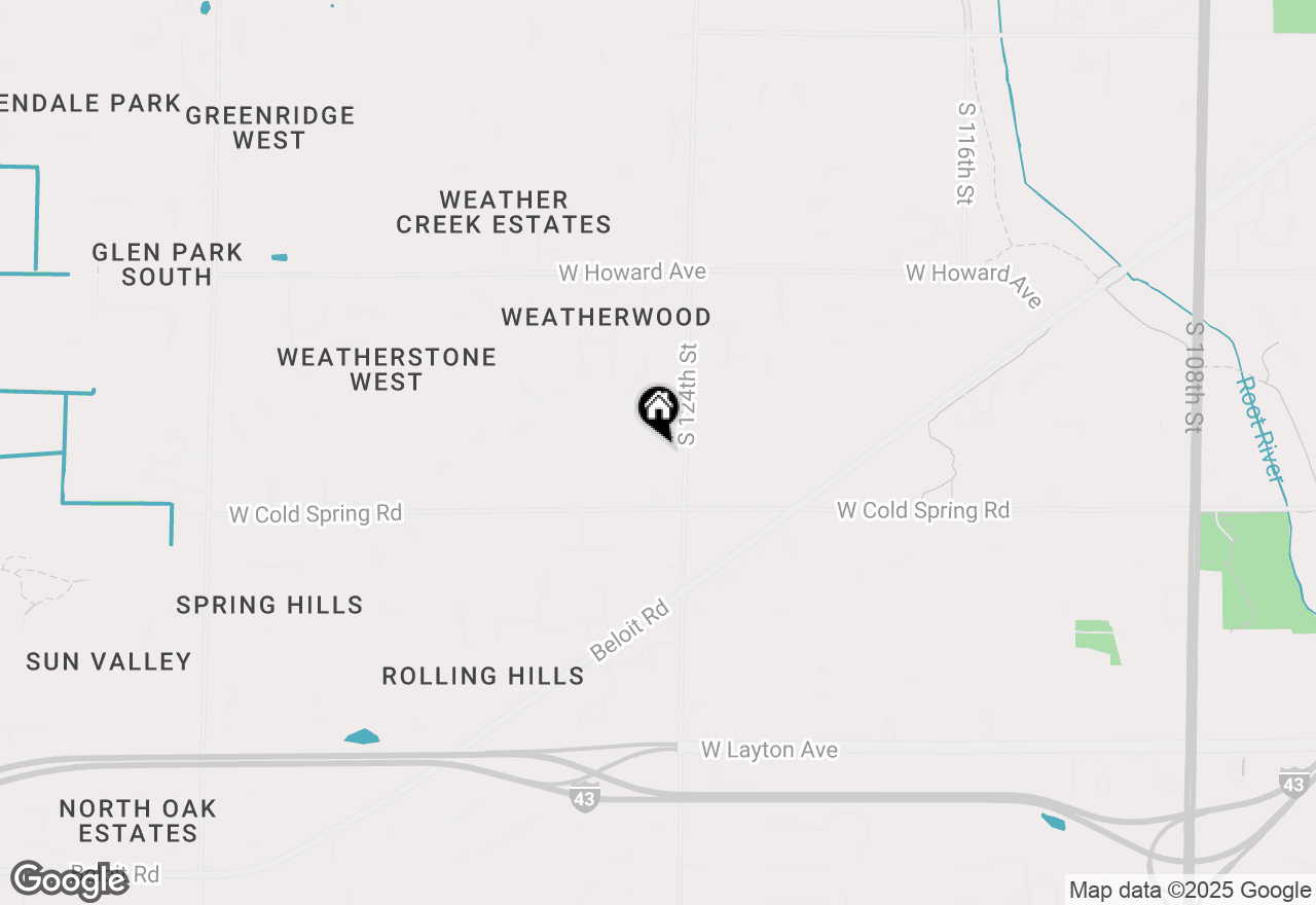 Map of 12565 W Weatherstone Ct, New Berlin, WI 53151