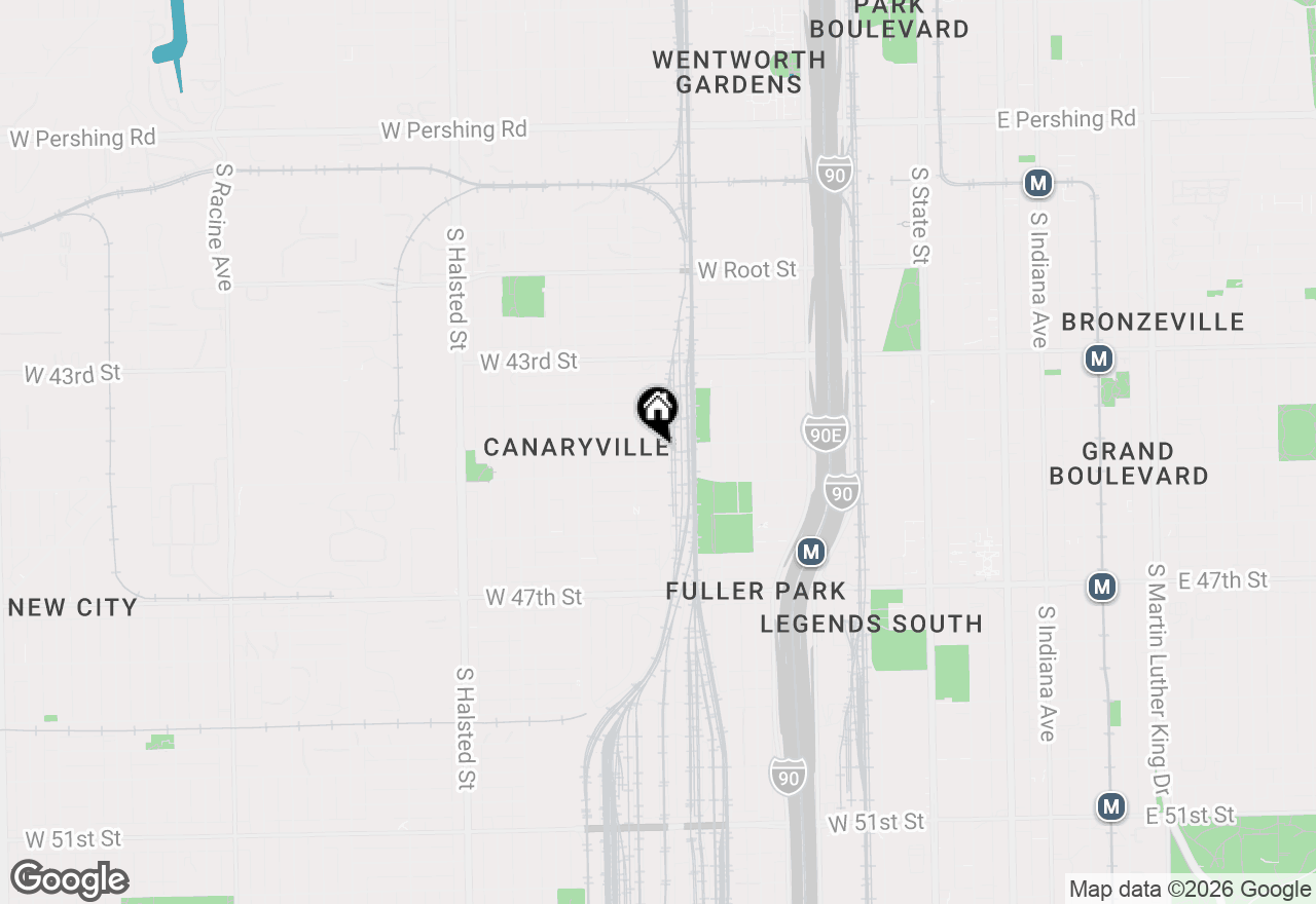 Map of 437 W 44th Place, Chicago, IL 60609