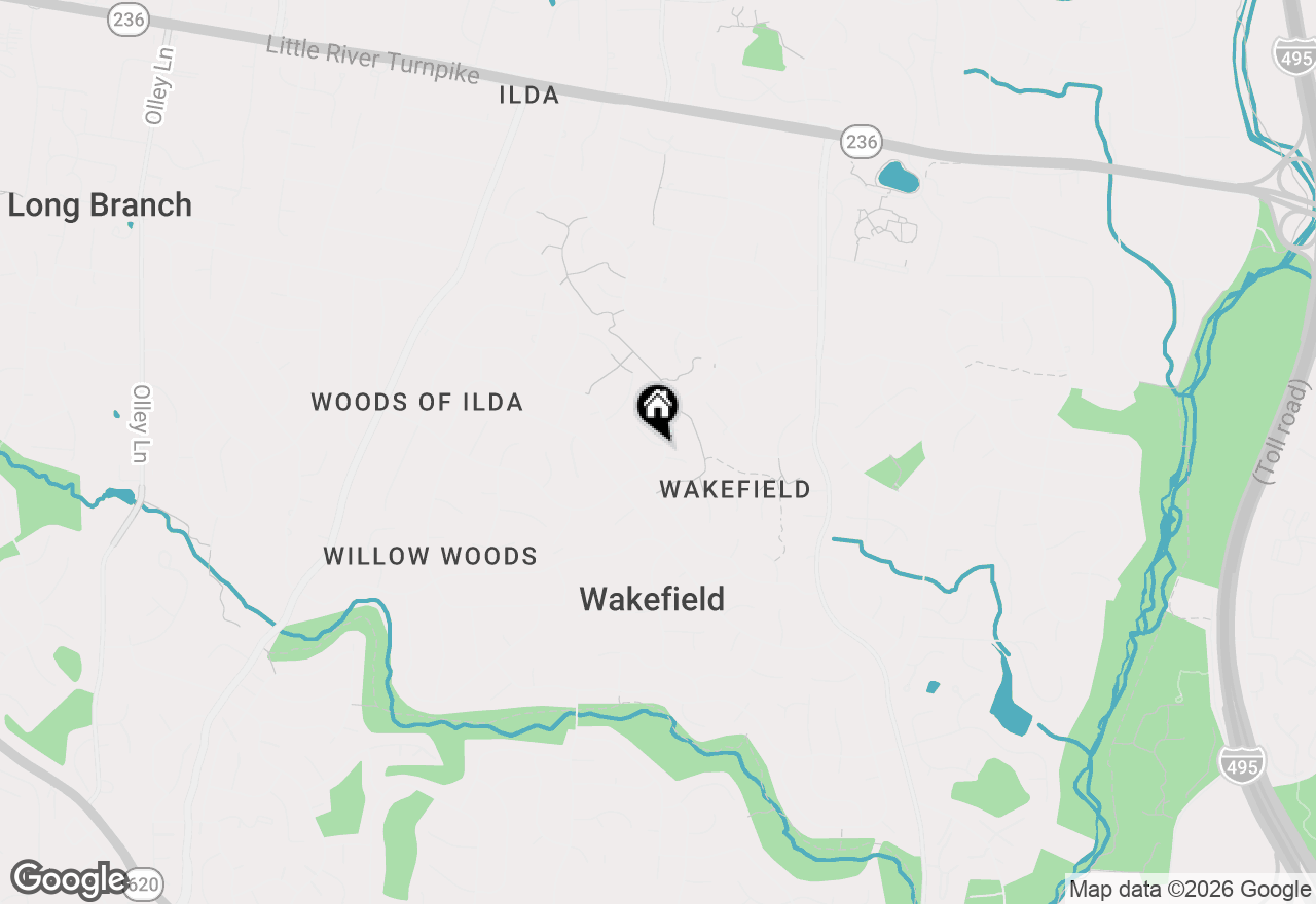 Map of 4500 Wakefield Drive, Annandale, VA 22003