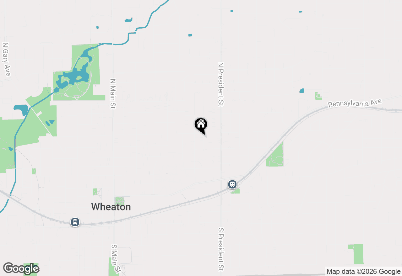 Map of 816 Cherry Street, Wheaton, IL 60187