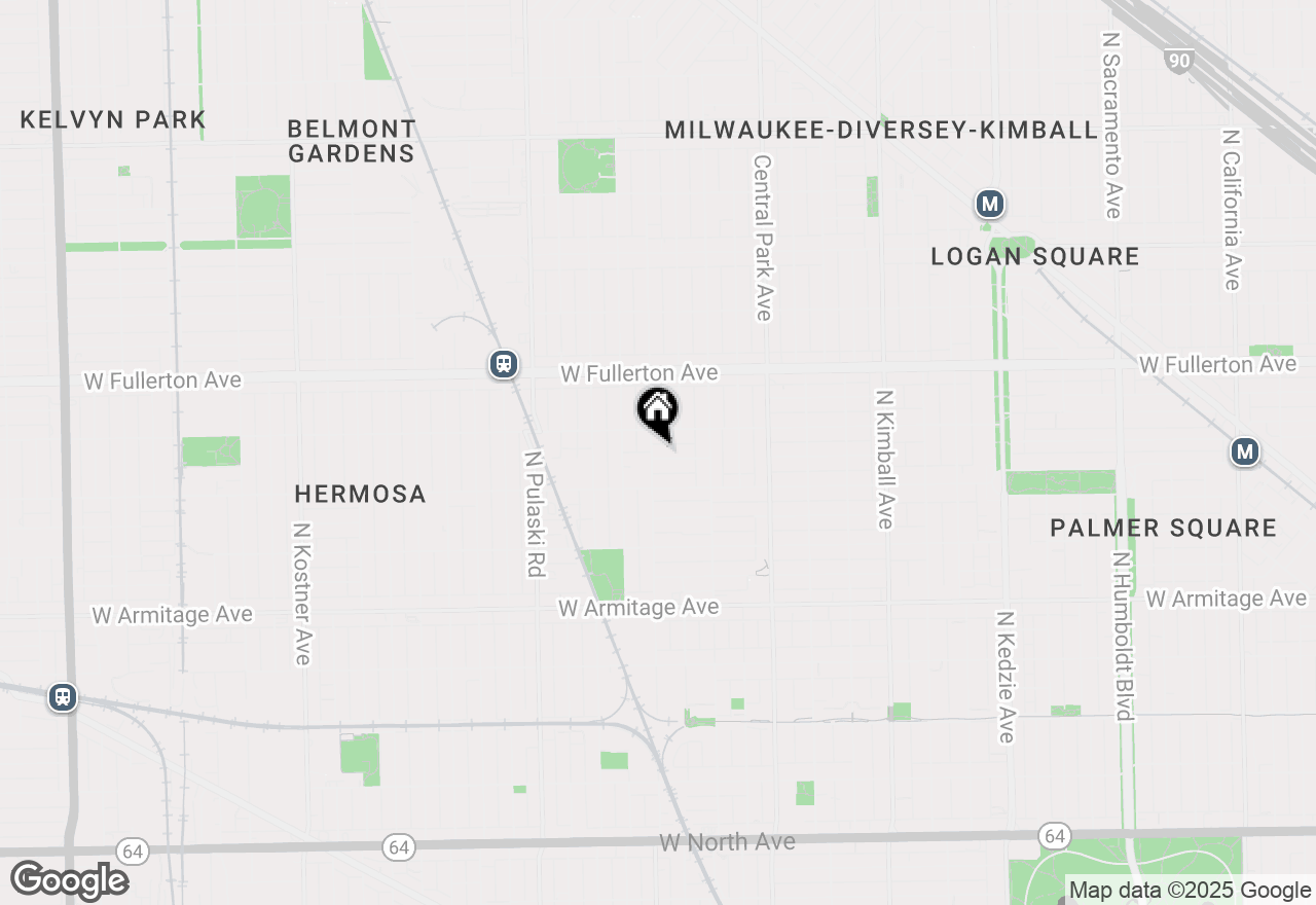 Map of 3752 W Lyndale Street, Chicago, IL 60647