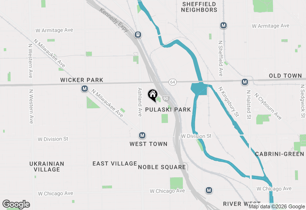Map of 1416 N Greenview Avenue, Chicago, IL 60642