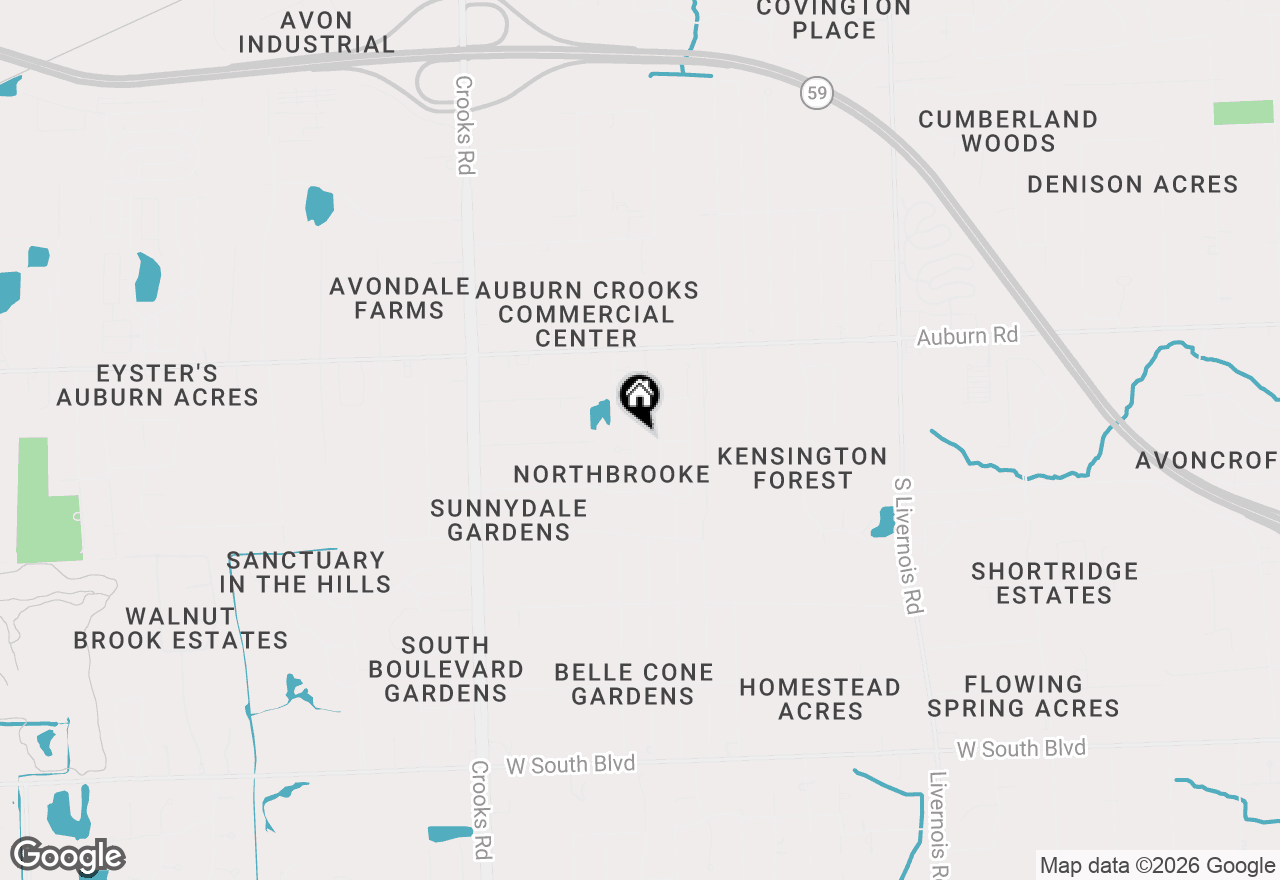 Map of 3210 Davenport Lane, Rochester Hills, MI 48309