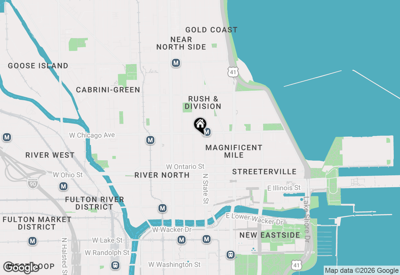 Map of 14 W Superior Street #6900, Chicago, IL 60654