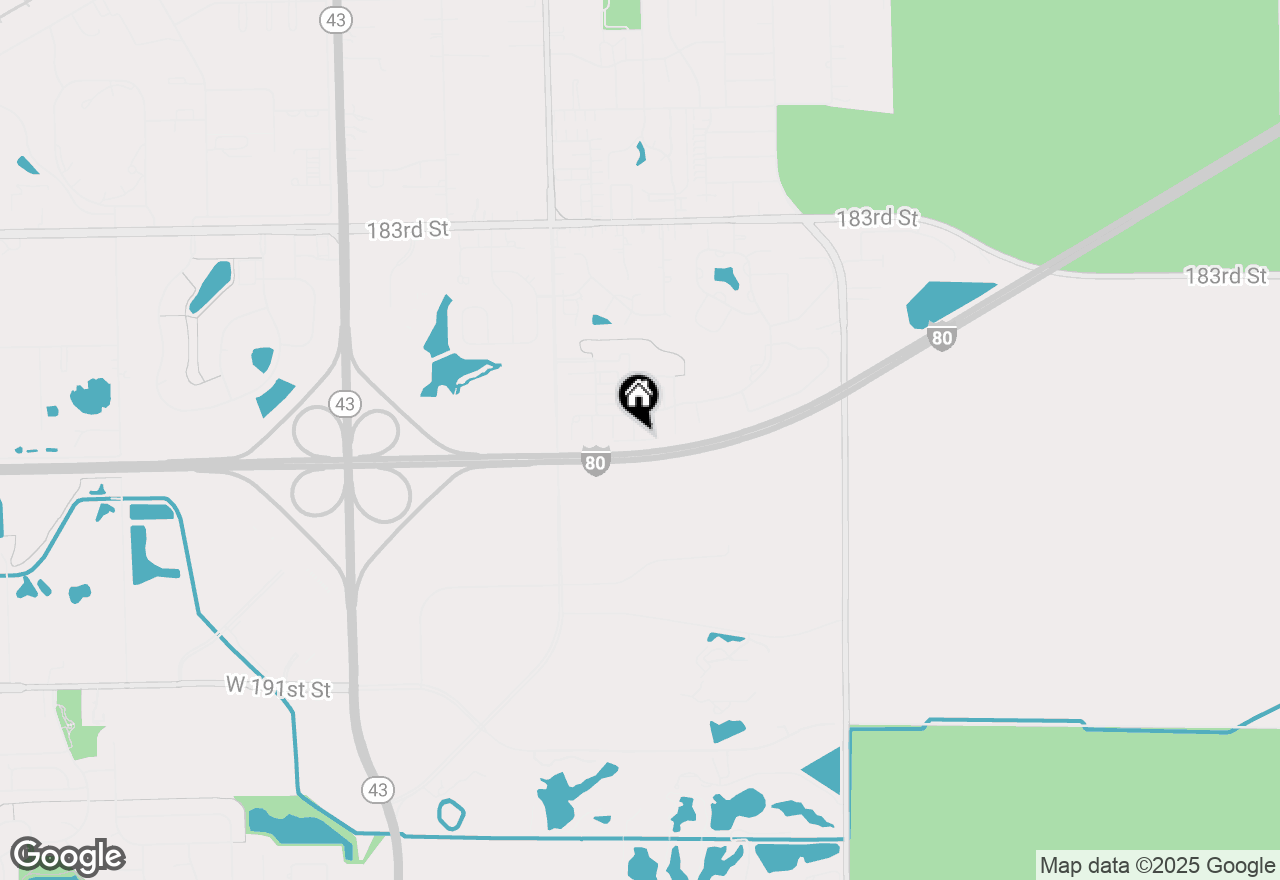 Map of 6669 Pine Lake Drive, Tinley Park, IL 60477