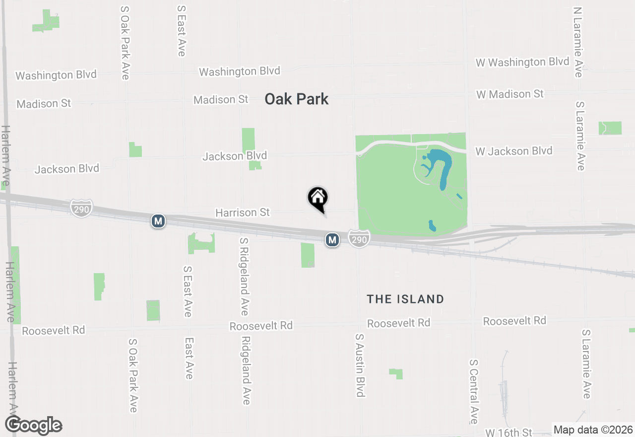 Map of 912 S Taylor Avenue, Oak Park, IL 60304
