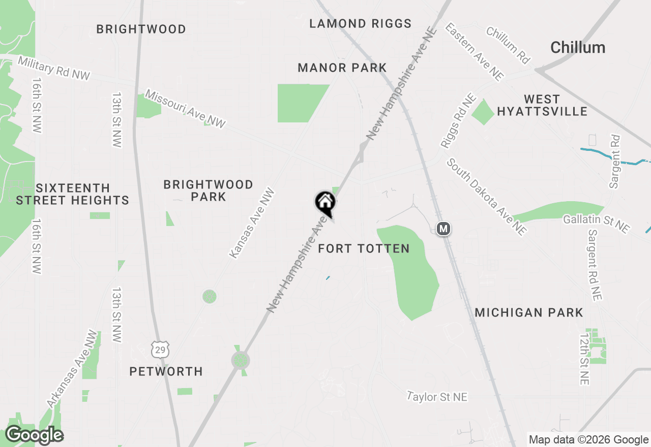 Map of 110 Gallatin Street Nw #13, Washington, DC 20011
