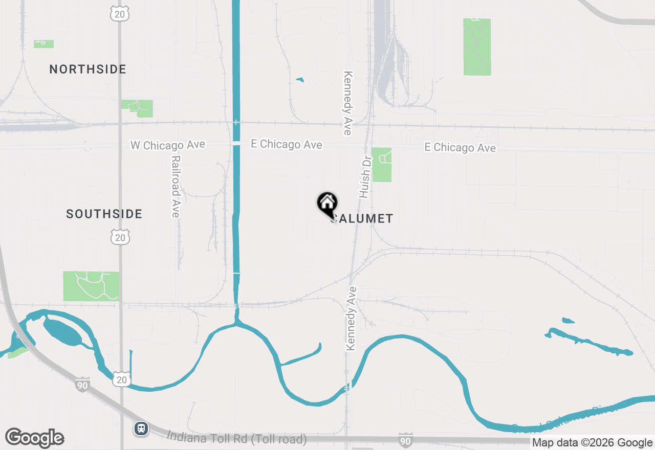Map of 4912 Melville Avenue, East Chicago, IN 46312