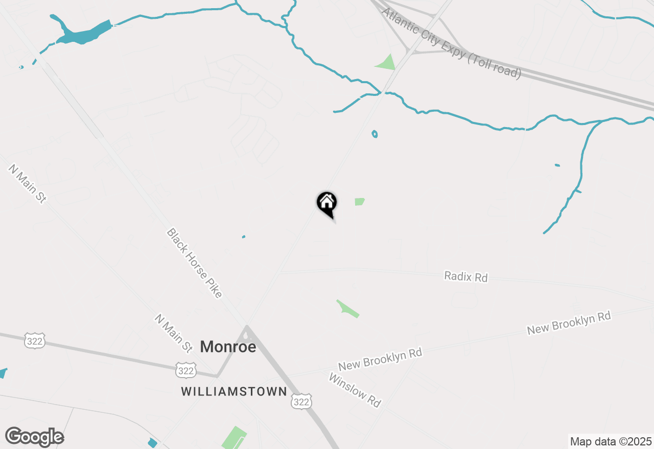 Map of 28 Walter Drive, Williamstown, NJ 08094