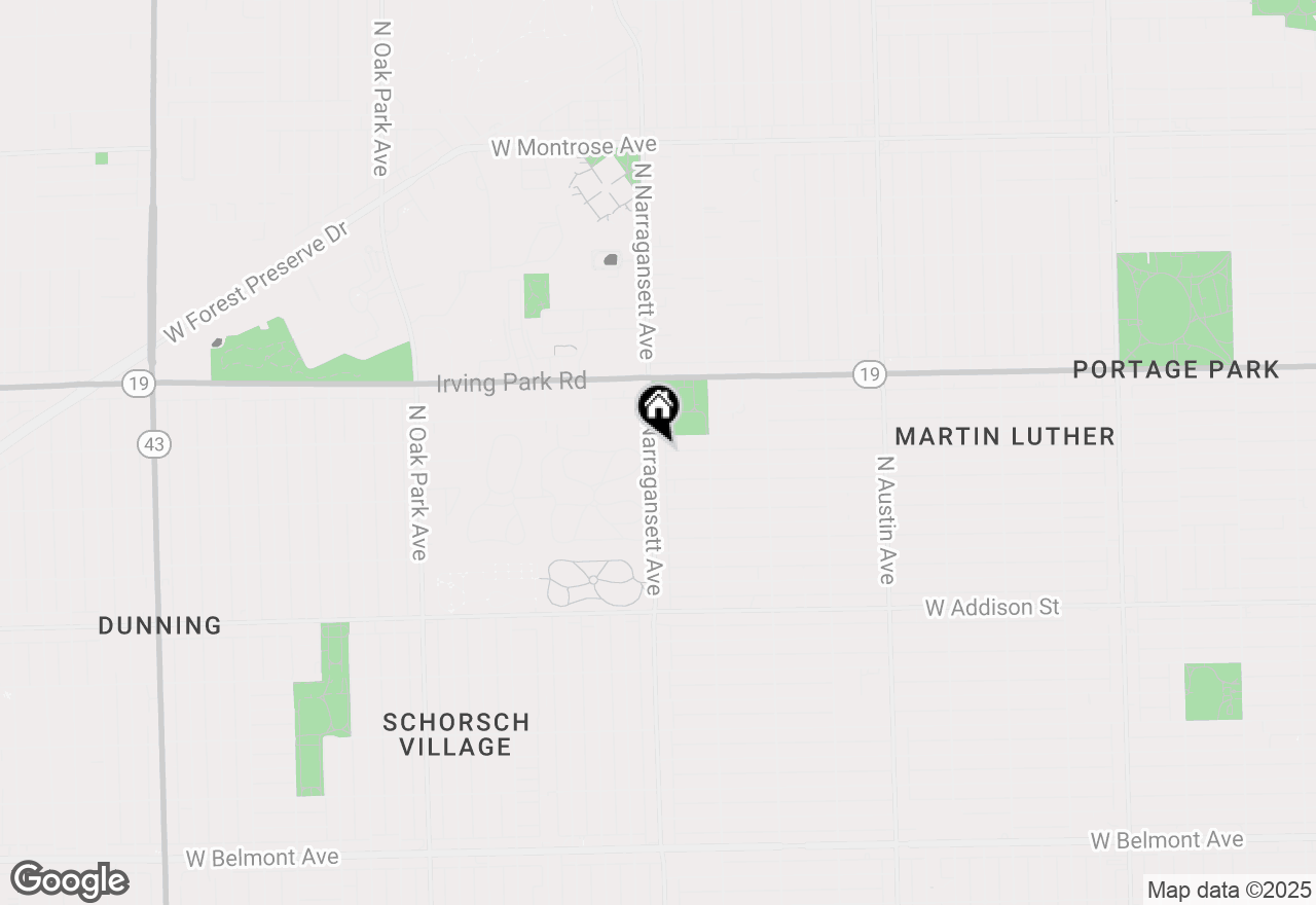 Map of 3843 N Narragansett Avenue #201, Chicago, IL 60634