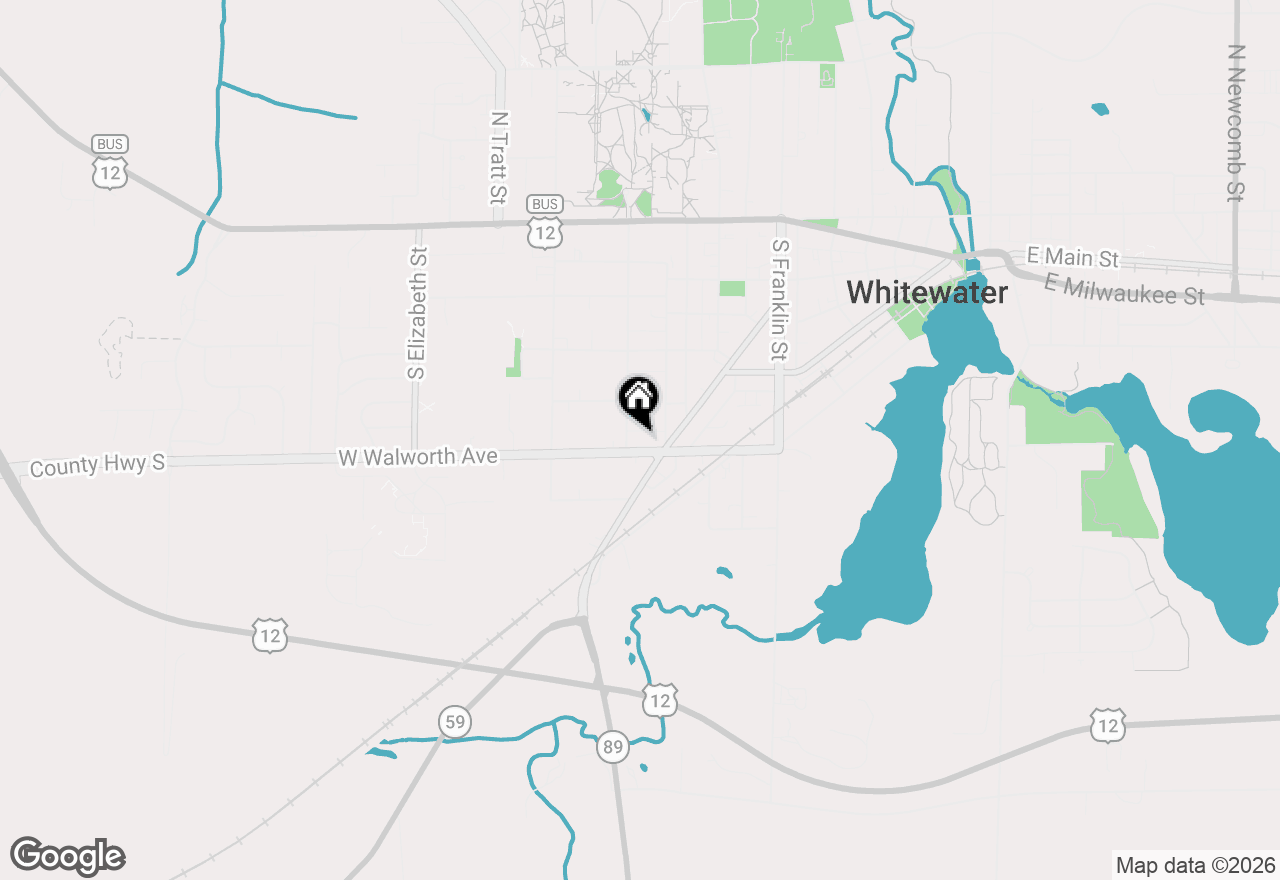 Map of 826 W Walworth Ave, Whitewater, WI 53190