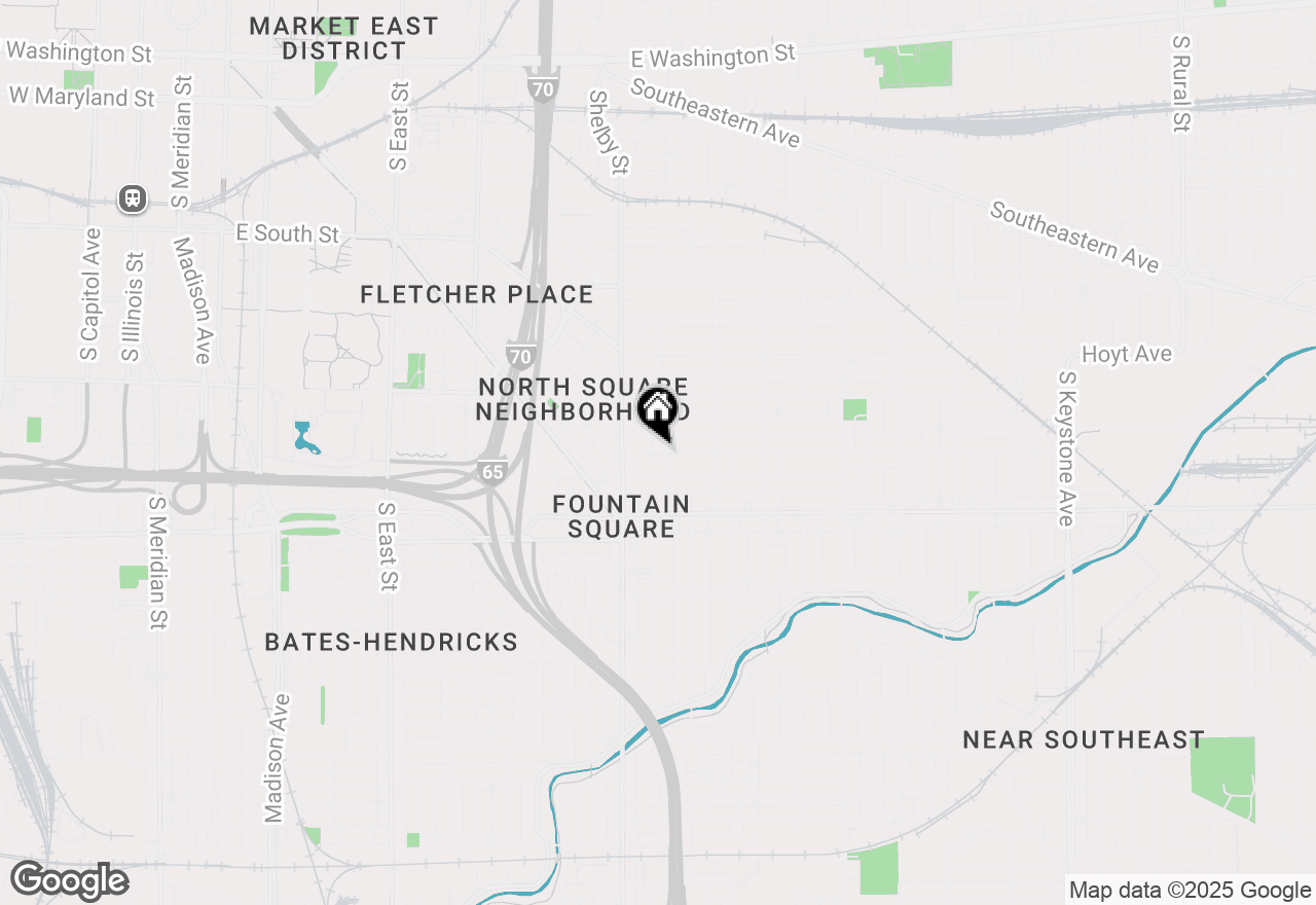 Map of 926 Olive Street, Indianapolis, IN 46203