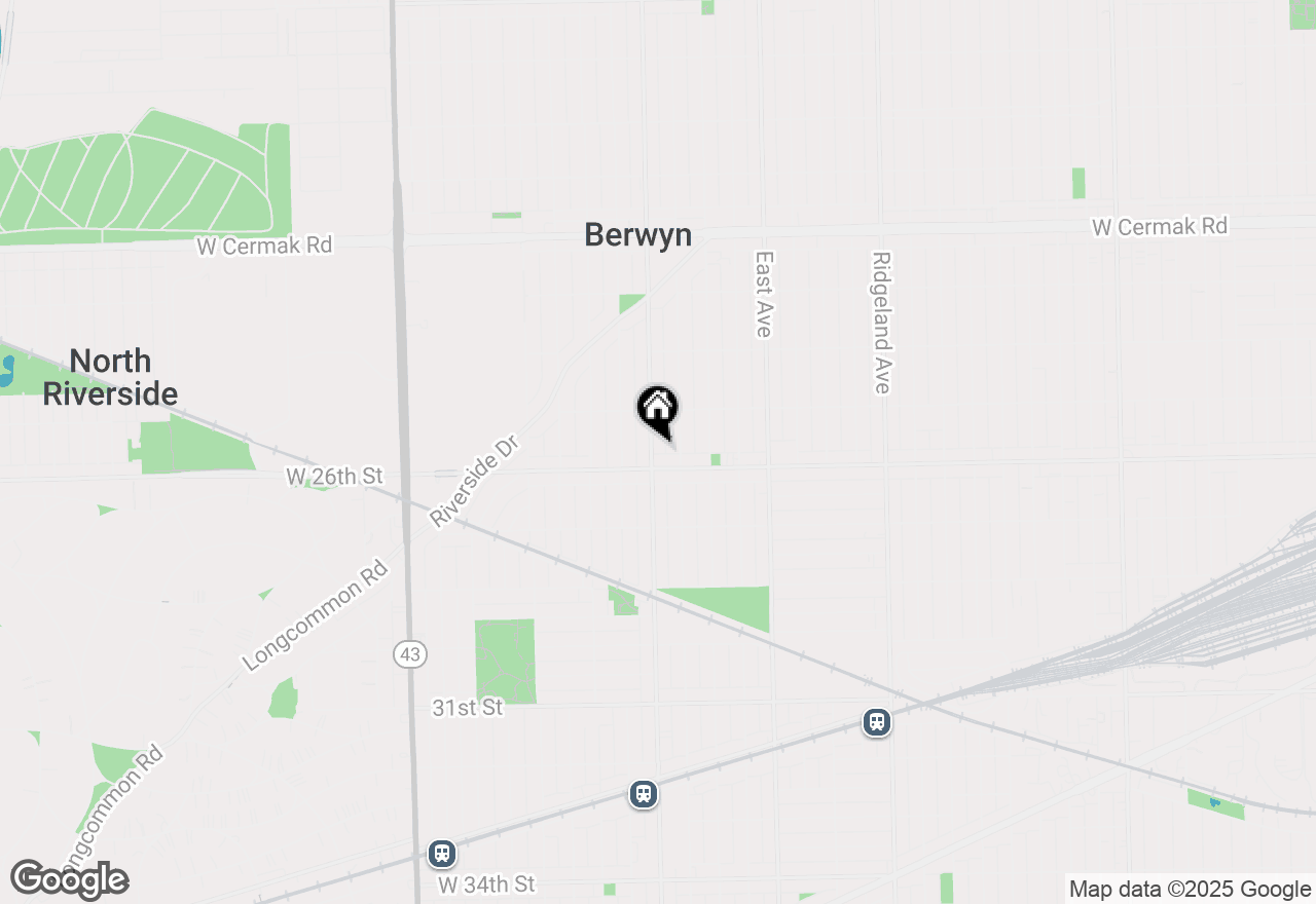 Map of 2535 Oak Park Avenue, Berwyn, IL 60402