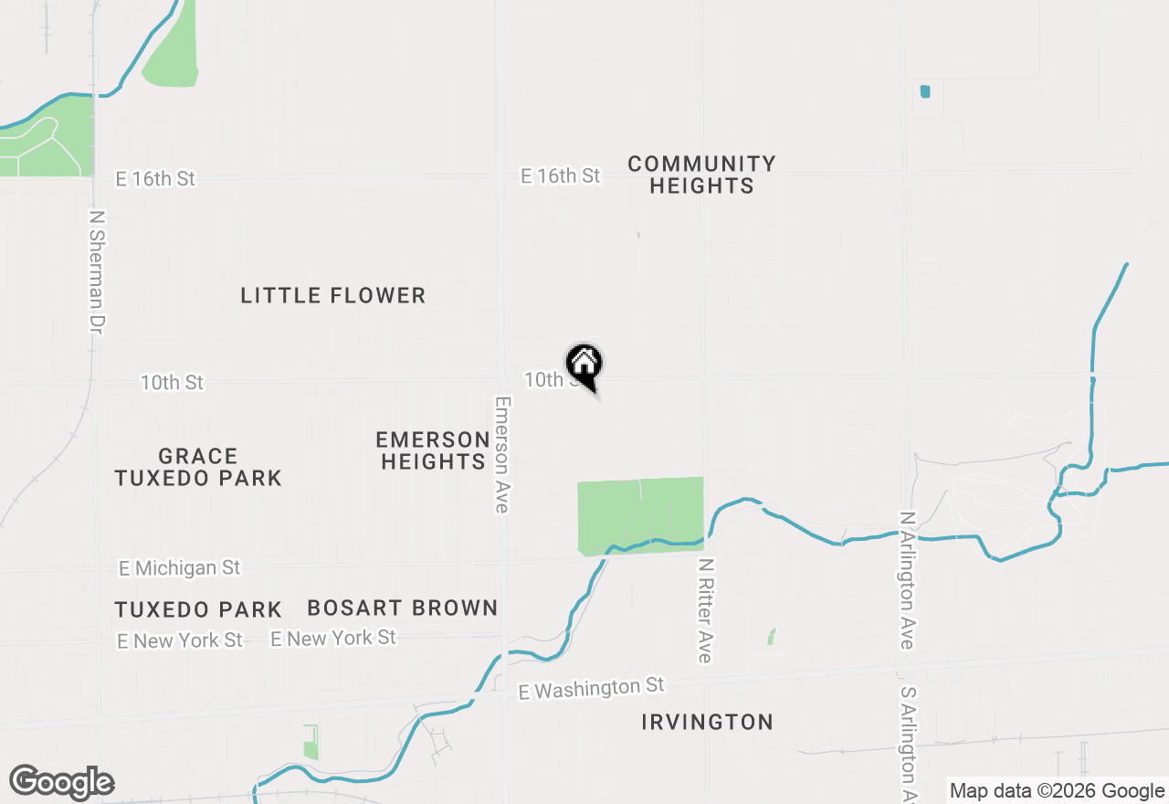 Map of 950 N Hawthorne Lane, Indianapolis, IN 46219