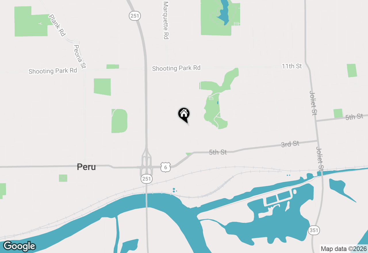 Map of 1416 Prospect Avenue, Peru, IL 61354