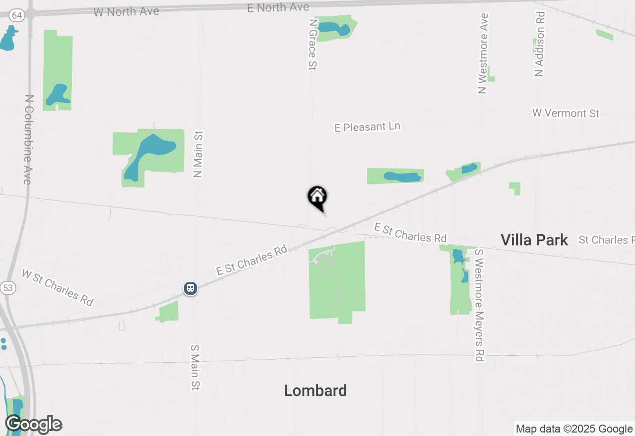 Map of 409 E Prairie Avenue, Lombard, IL 60148