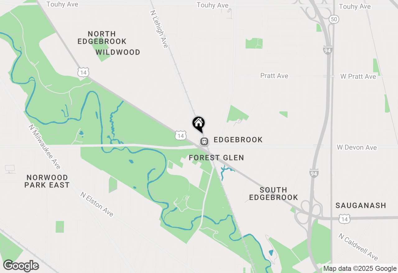 Map of 6436 N Lehigh Avenue #2N, Chicago, IL 60646