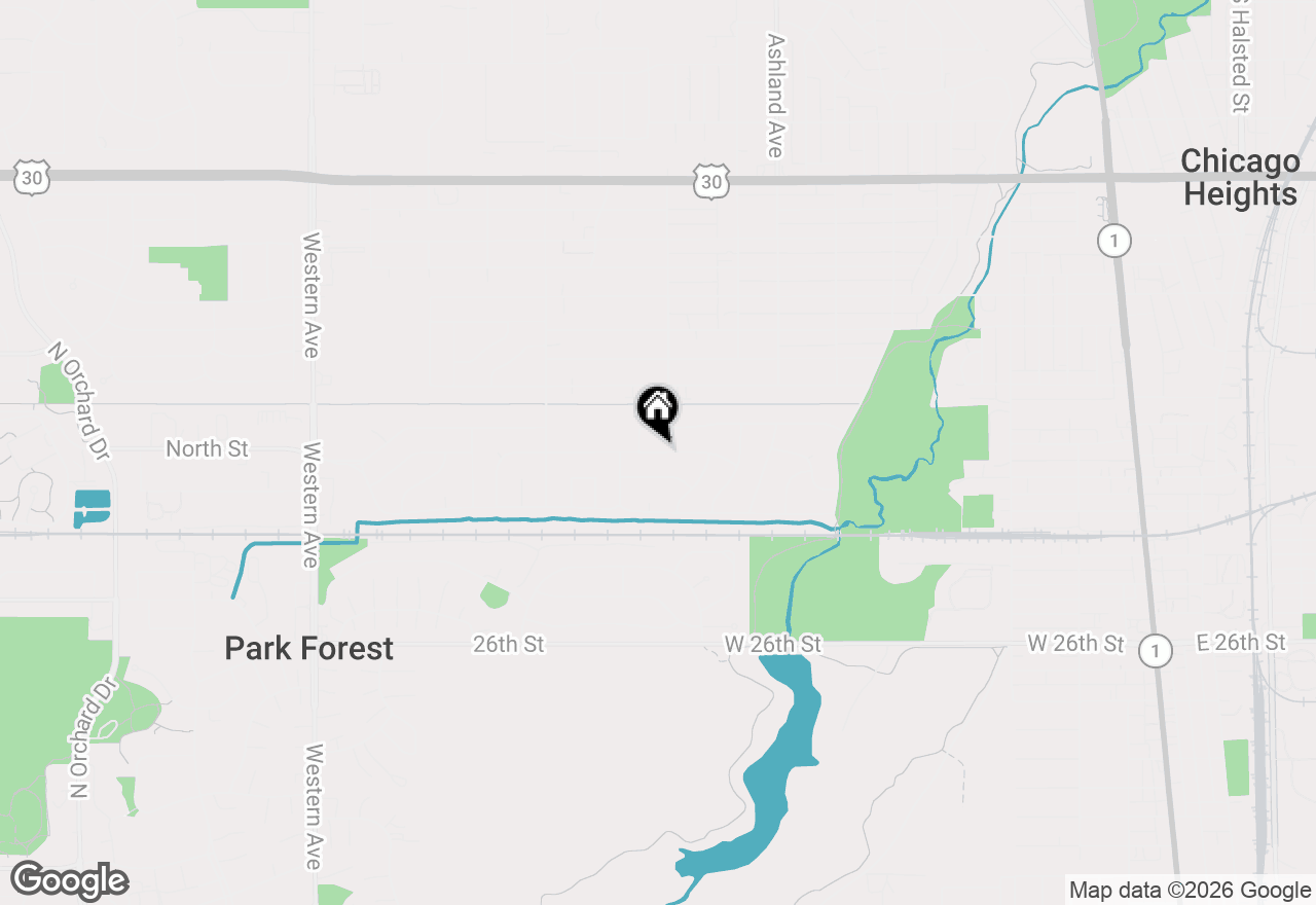 Map of 351 Concord Drive, Chicago Heights, IL 60411