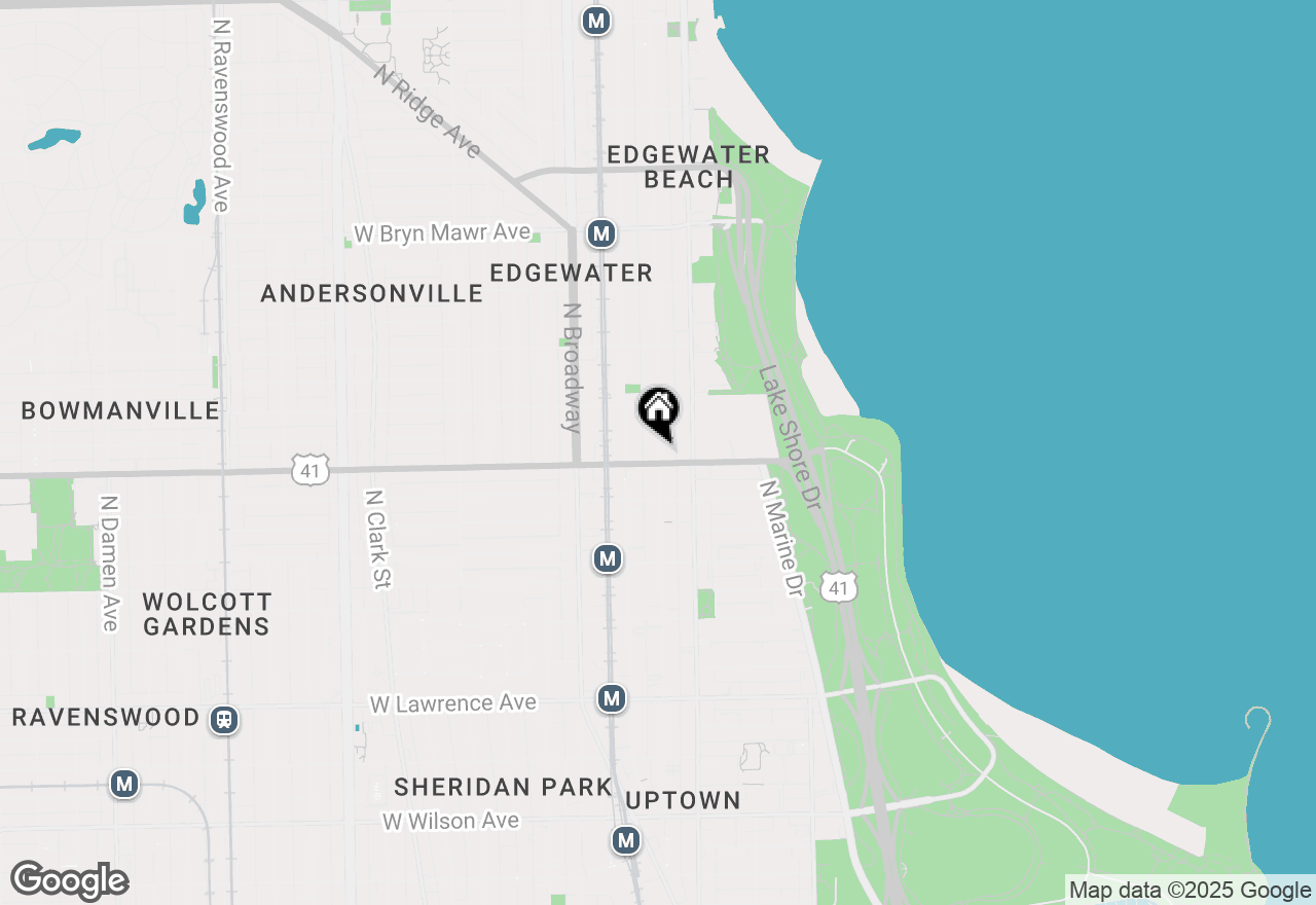 Map of 5210 N Kenmore Avenue #34, Chicago, IL 60640