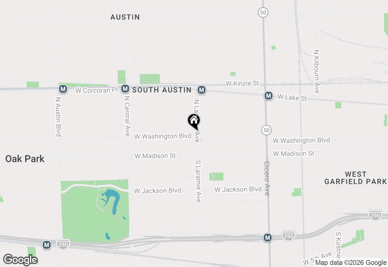 Map of 5208 W Washington Boulevard, Chicago, IL 60644