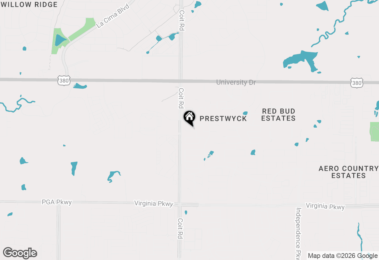 Map of 1101 Audi Drive, Mckinney, TX 75071