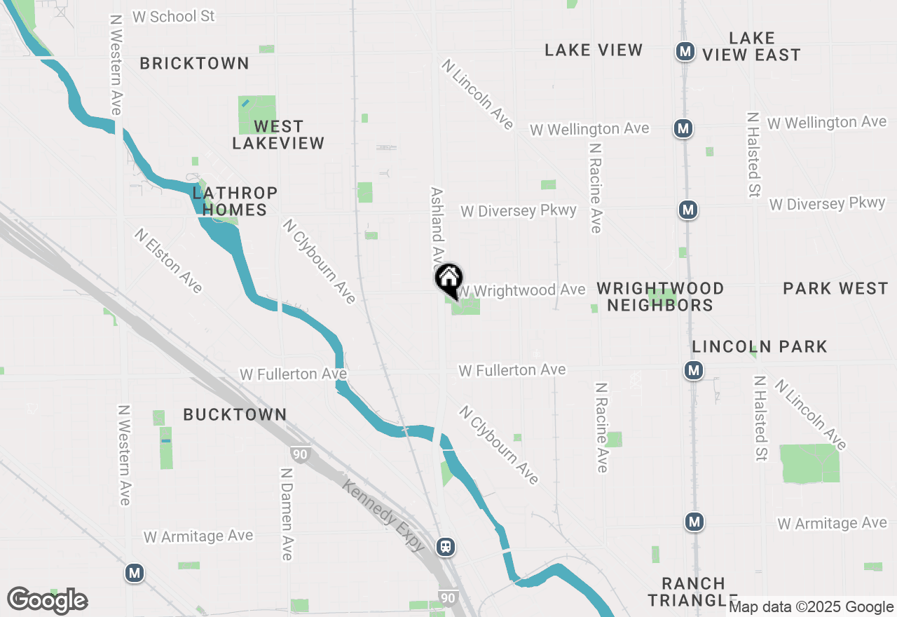 Map of 2533 N Ashland Avenue #3C, Chicago, IL 60614