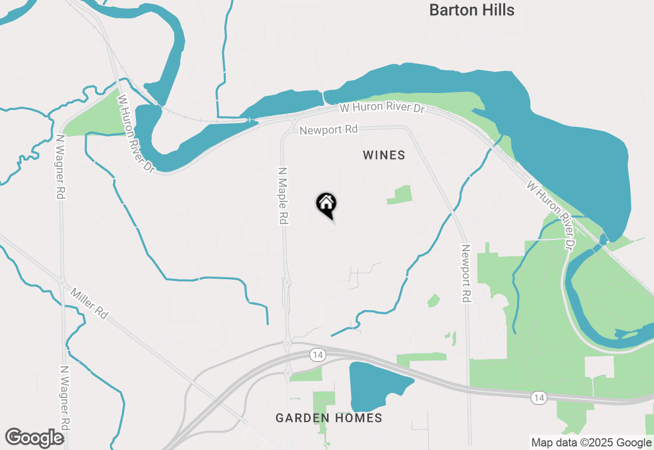 Map of 2342 Blueberry Lane, Ann Arbor, MI 48103