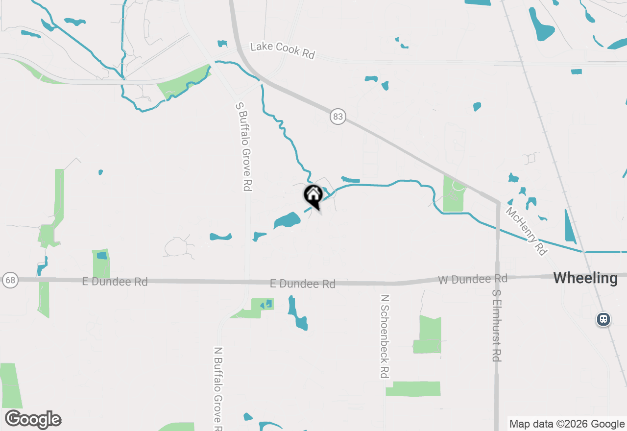Map of 1307 Glengary Court, Wheeling, IL 60090