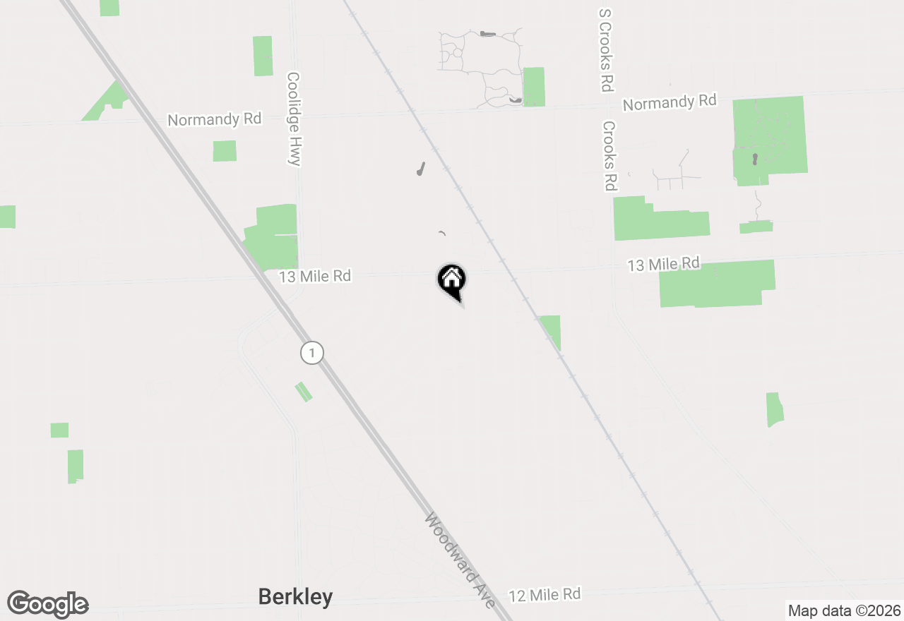 Map of 3115 Benjamin Avenue, Royal Oak, MI 48073