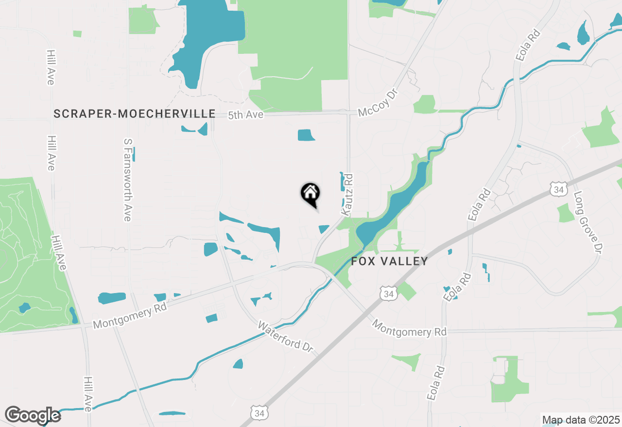 Map of 1984 Bluemist Drive, Aurora, IL 60504