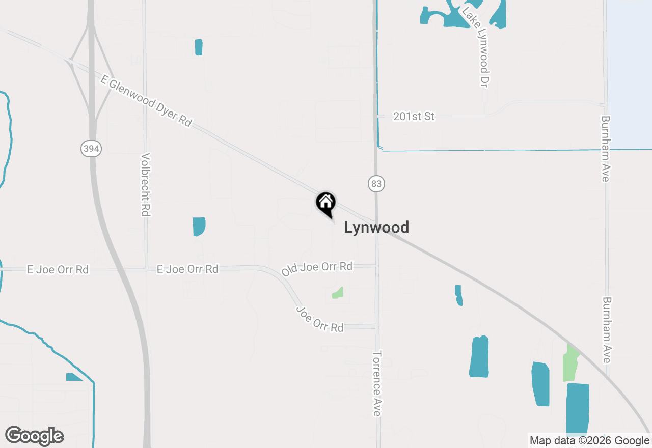 Map of 20500 Bensley Avenue, Lynwood, IL 60411