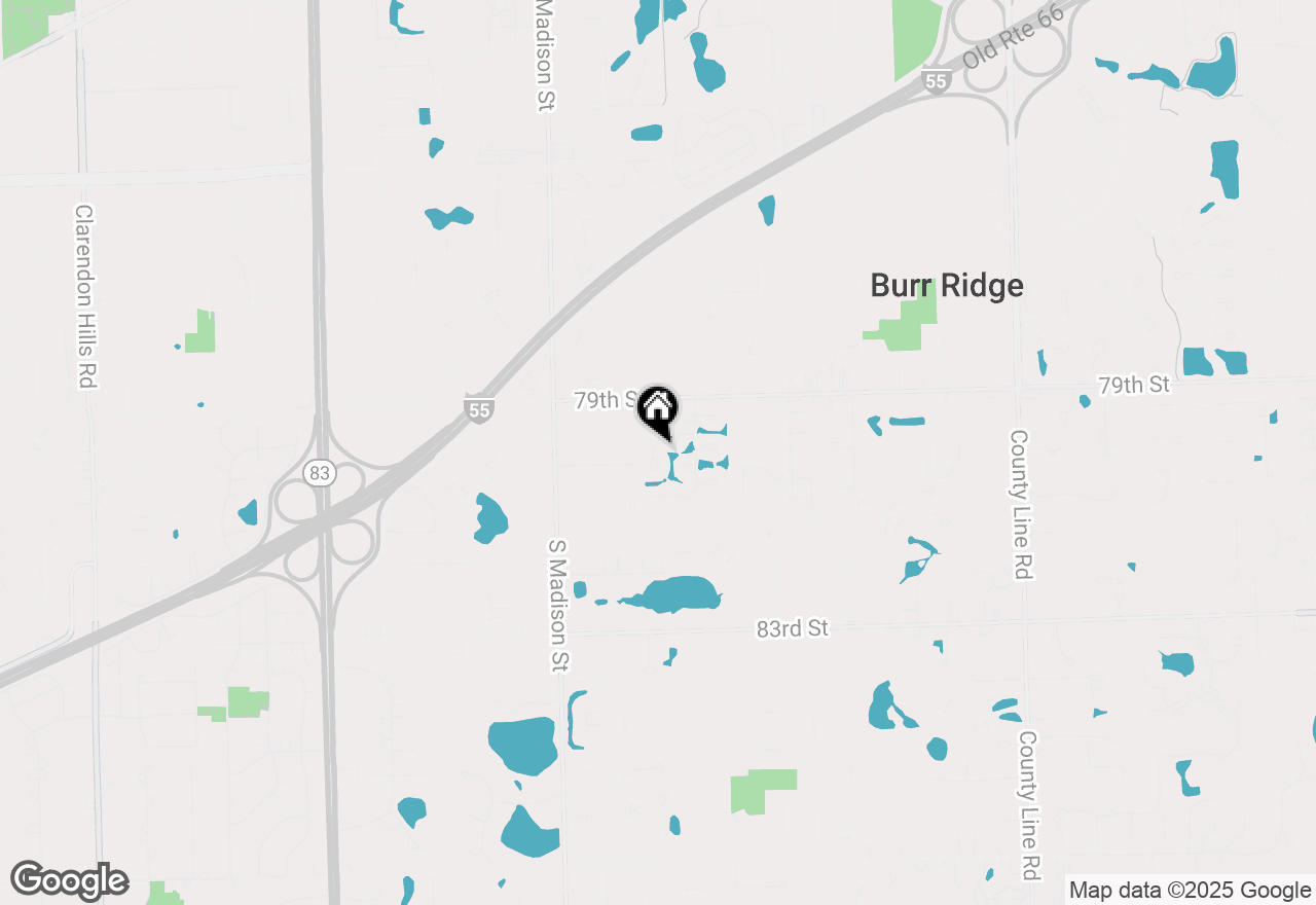 Map of 13 Lake Ridge Club Court, Burr Ridge, IL 60527