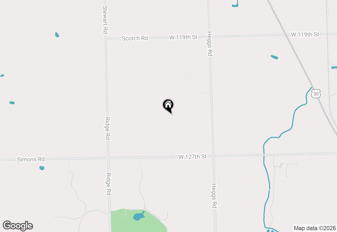 Map of 12404 S Blue Water Parkway, Plainfield, IL 60585
