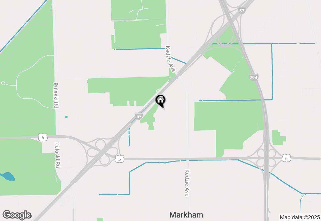 Map of 15535 Homan Avenue, Markham, IL 60428