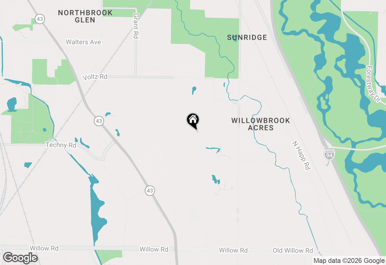 Map of 3 Old Hunt Road, Northfield, IL 60093