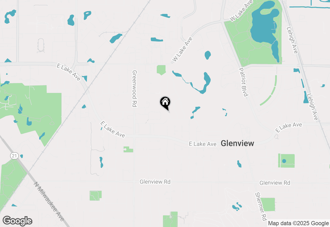 Map of 1452 Kittyhawk Lane, Glenview, IL 60026