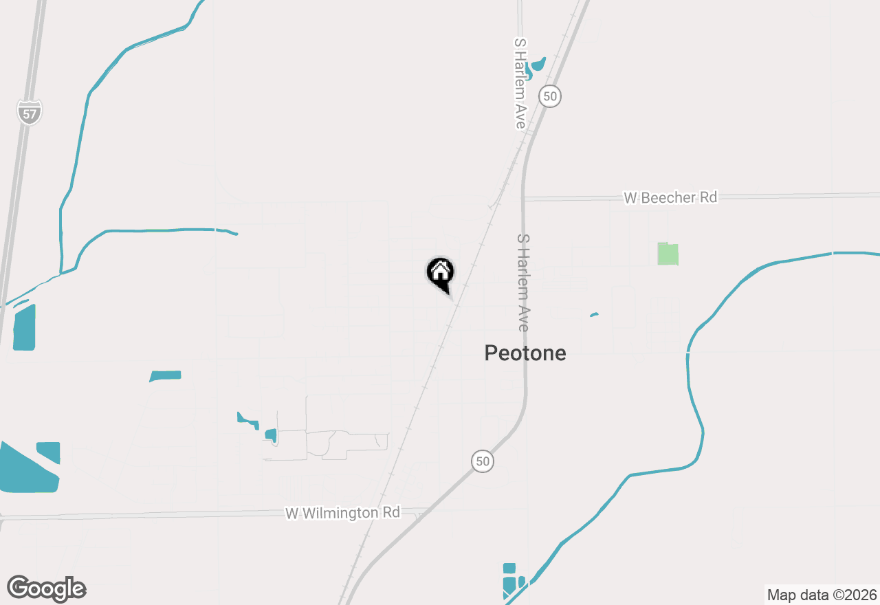 Map of 203 N Second Street, Peotone, IL 60468
