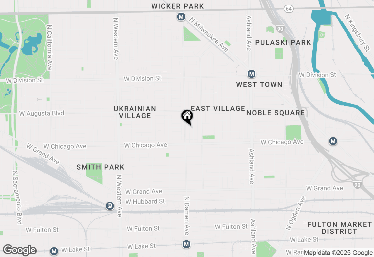 Map of 859 N Damen Avenue #3, Chicago, IL 60622