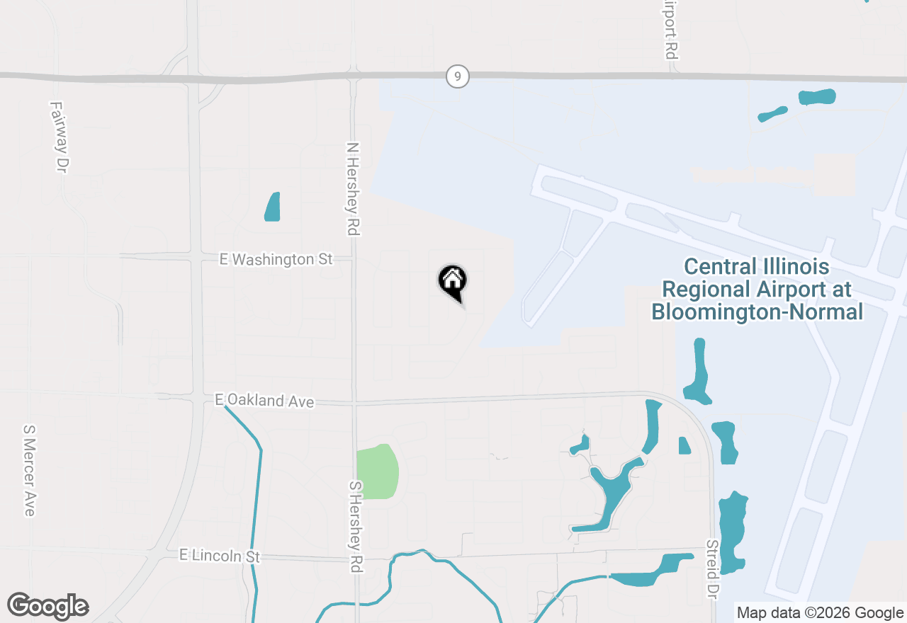Map of 120 Ginger Creek Court, Bloomington, IL 61704