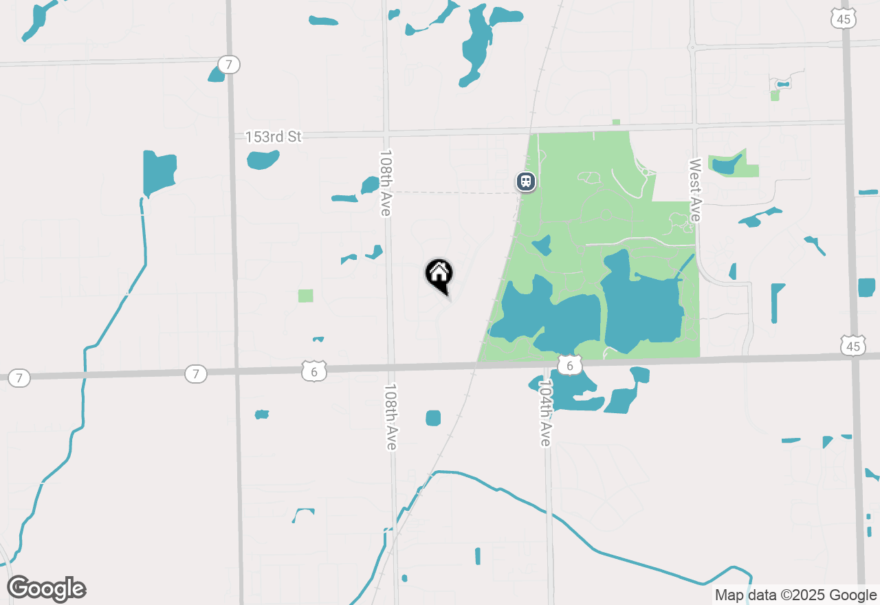 Map of 10651 Gabrielle Lane, Orland Park, IL 60462