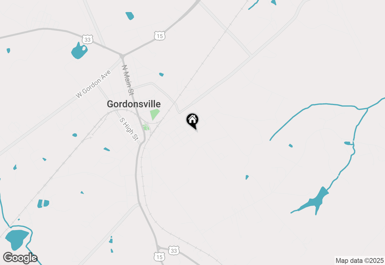 Map of 420 Charles Street, Gordonsville, VA 22942