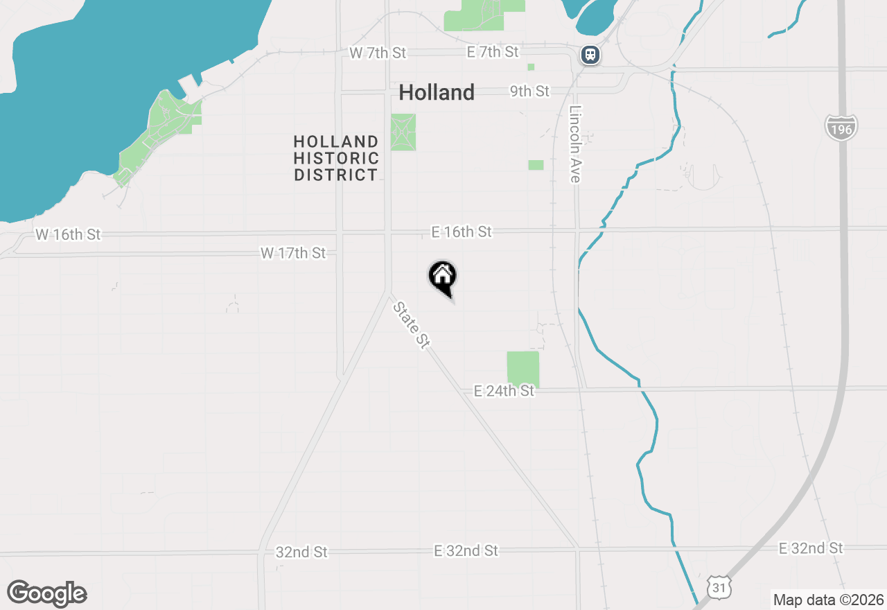 Map of 35 E 20th Street, Holland, MI 49423