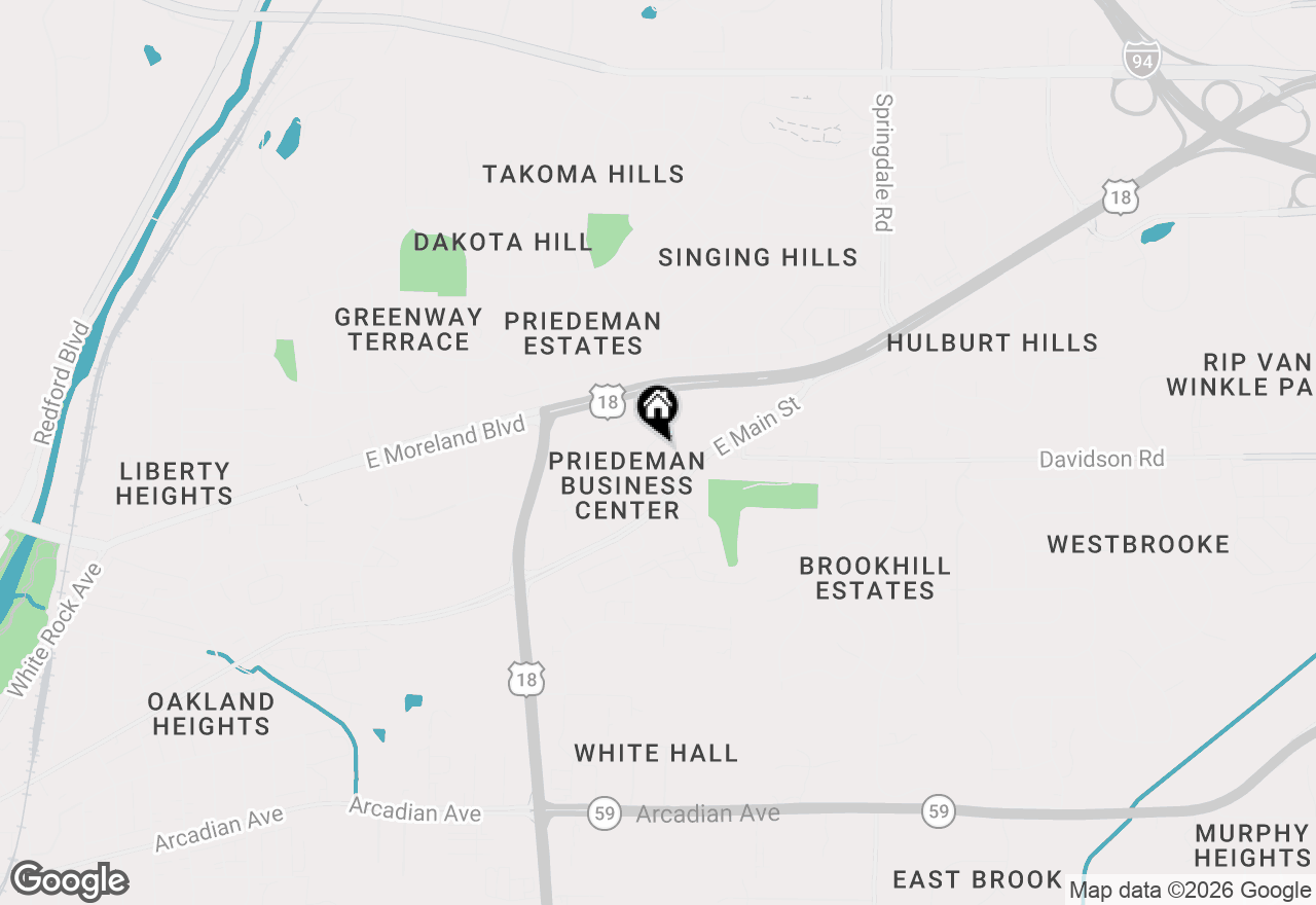 Map of 1821 Paramount Dr #K, Waukesha, WI 53186