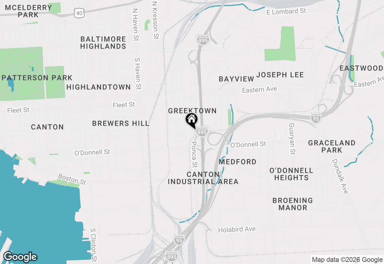 Map of 910 Ponca Street, Baltimore, MD 21224