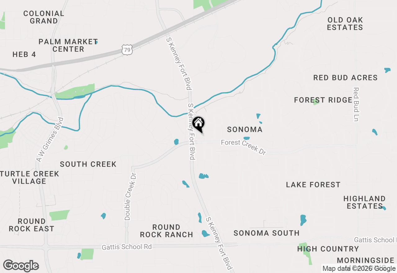 Map of 2500 Forest Creek Dr #1104, Round Rock, TX 78665