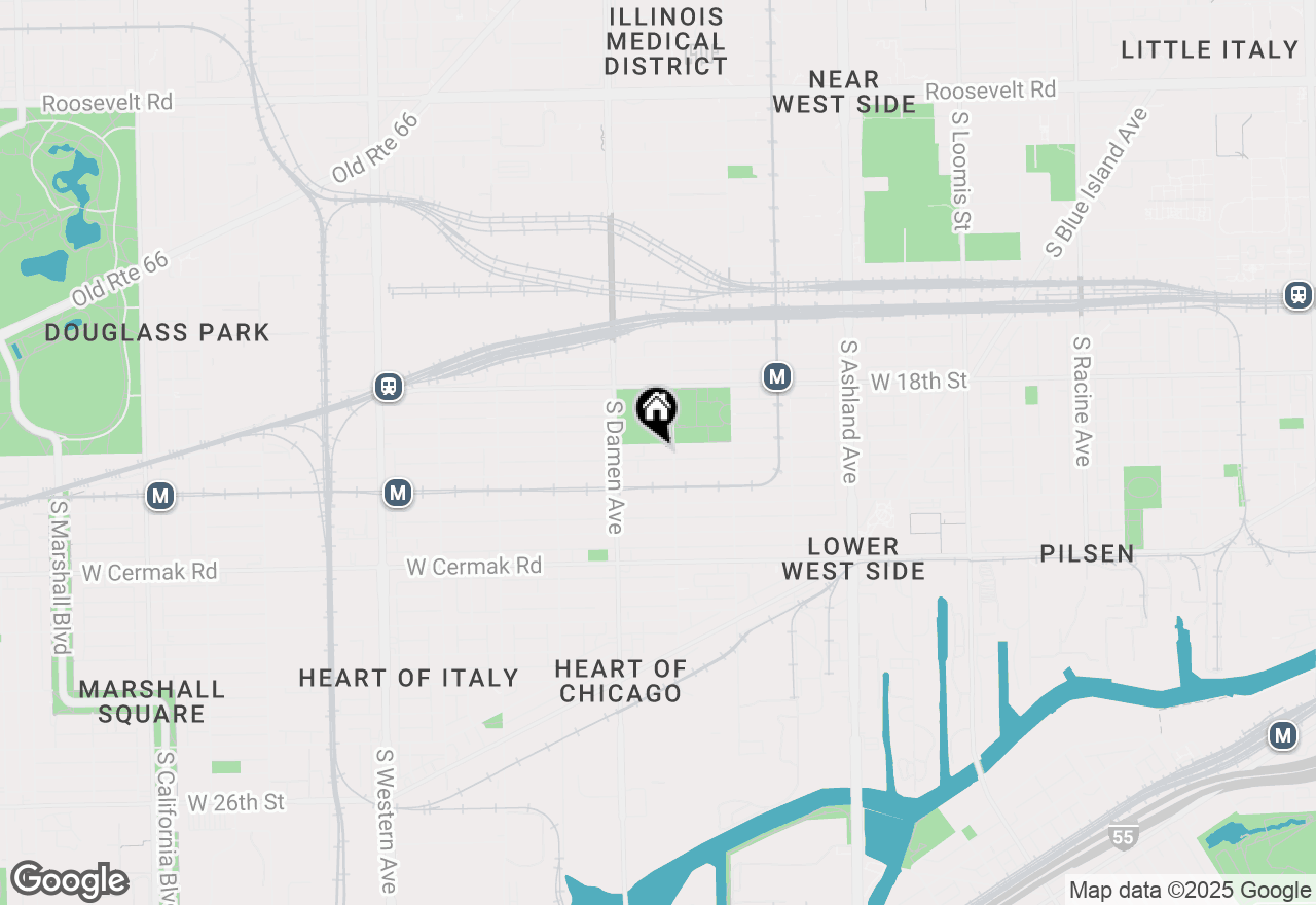 Map of 1915 W 19th Street, Chicago, IL 60608