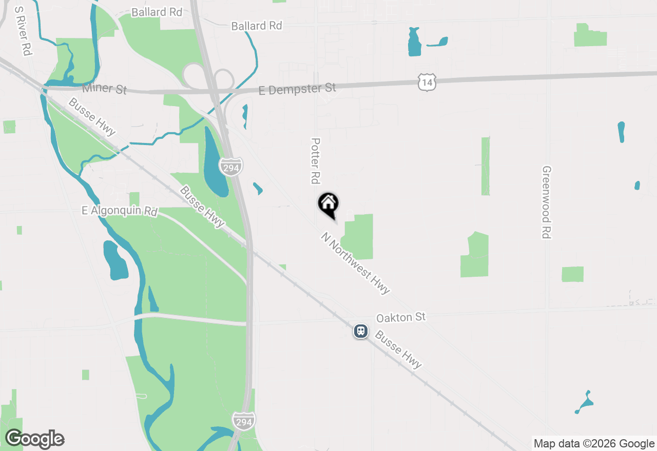 Map of 1314 Tyrell Avenue, Park Ridge, IL 60068