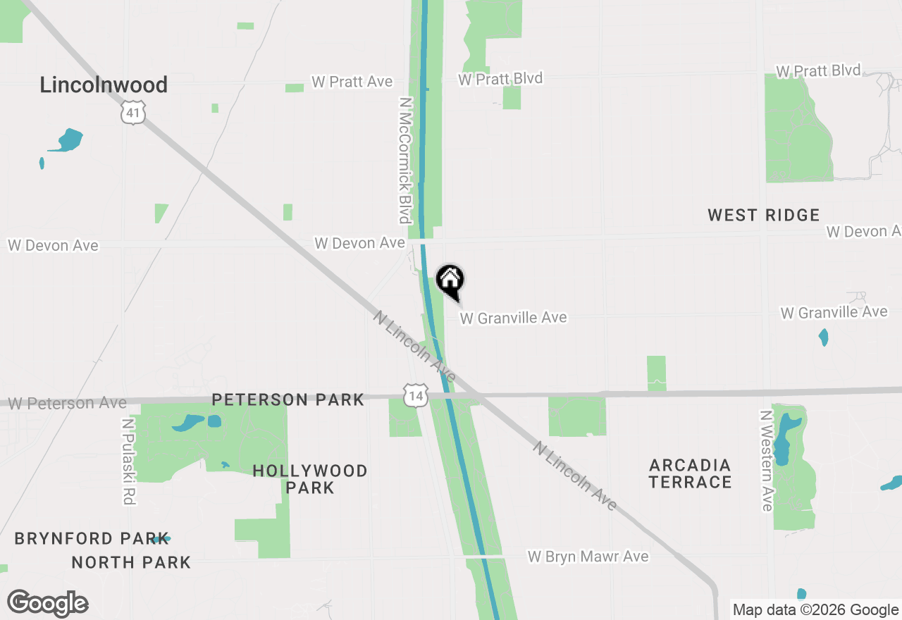 Map of 6211 N Kedzie Avenue #2S, Chicago, IL 60659