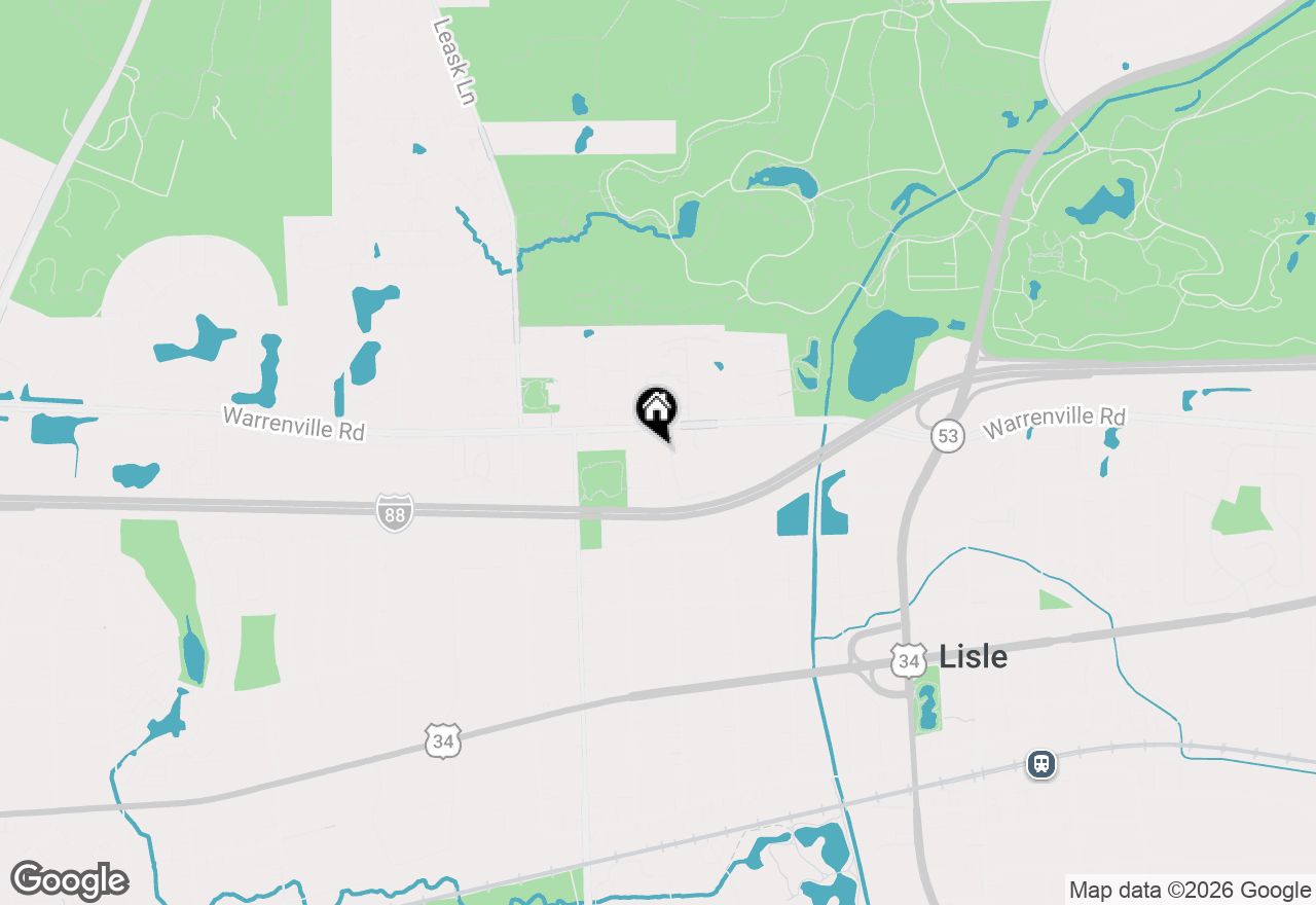Map of 1808 Russell Drive, Lisle, IL 60532