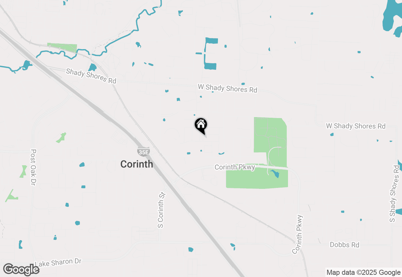 Map of 1540 Euclid Alley, Corinth, TX 76208